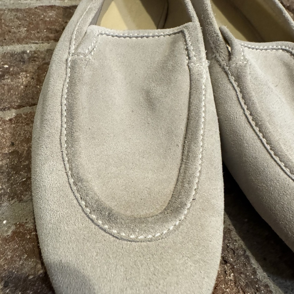 Le Monde Beryl Lo Boy Suede Loafer Women's Gray Size 38 #246 - Picture 11 of 16